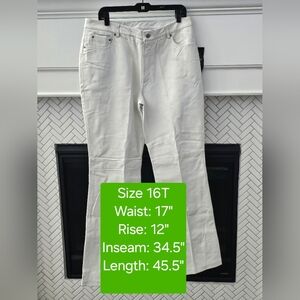 Newport News Jeanology 100% Genuine Leather Pants, Vintage, NWT, Size 16T